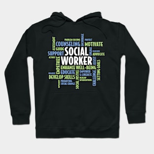 Words - Lcsw Social Work Month For Social Worker Hoodie